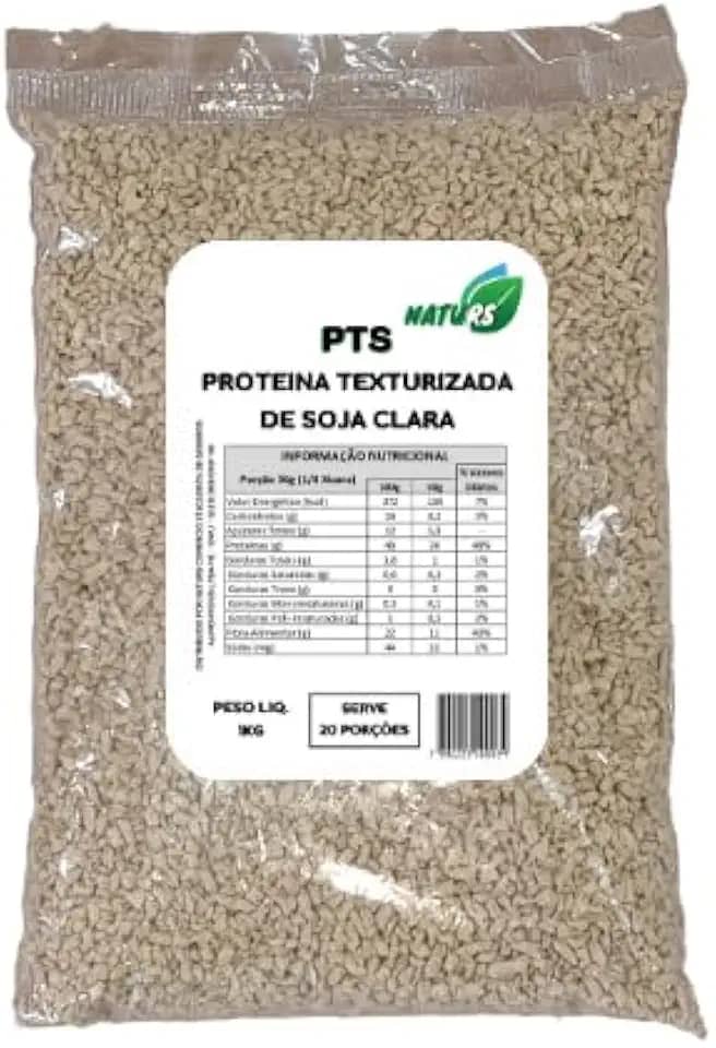 PTS Carne de Soja Vegana 1kg - NATURS (Granulada Clara 1Kg)