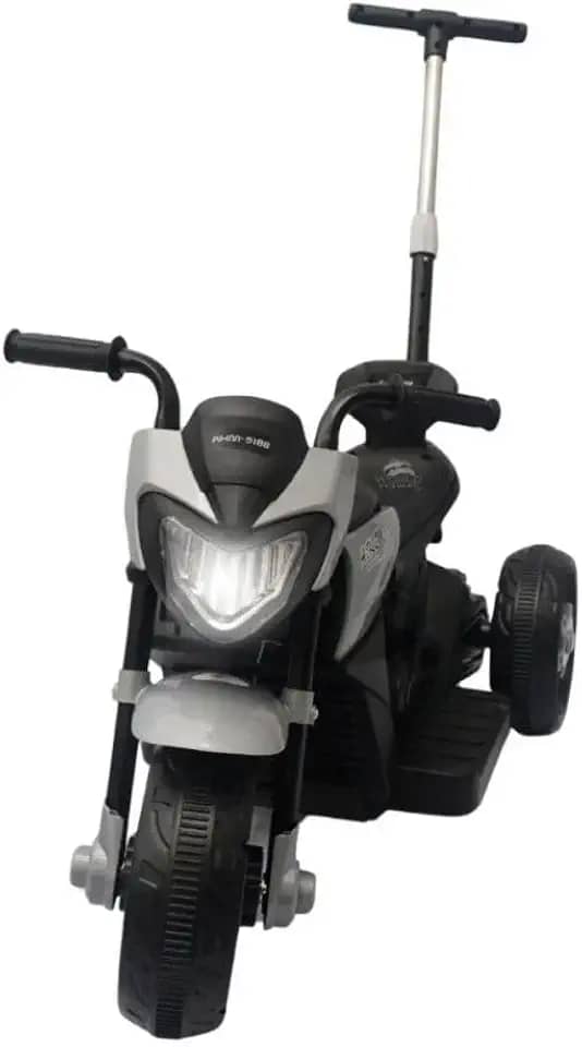 Mini Moto Esportiva Elétrica, Cor Cinza,Brinquedo de Passear,Veículos Elétricos Infantis Suporta até 30Kg