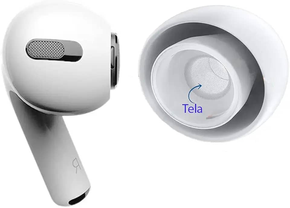 Adaptador Borracha Compatível Com Fone AirPods Pro Com Tela Ponta do Fone tamanho P
