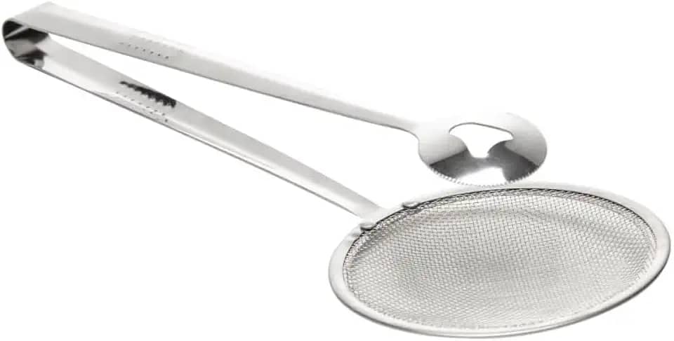 LYOR - Escumadeira com Pegador para Fritura de Aço Inox 28cm