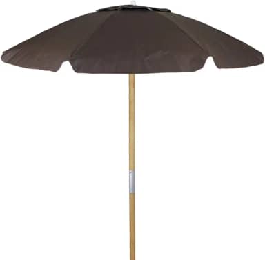 Guarda-Sol Bagum Vara De Madeira - 2,0 M - Marrom