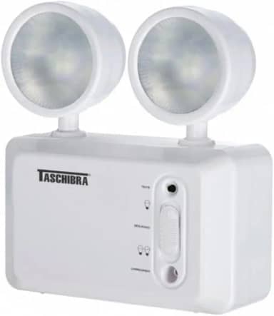 Luminária Autônoma de Emergência 2 Farol Led Bivolt Taschibra