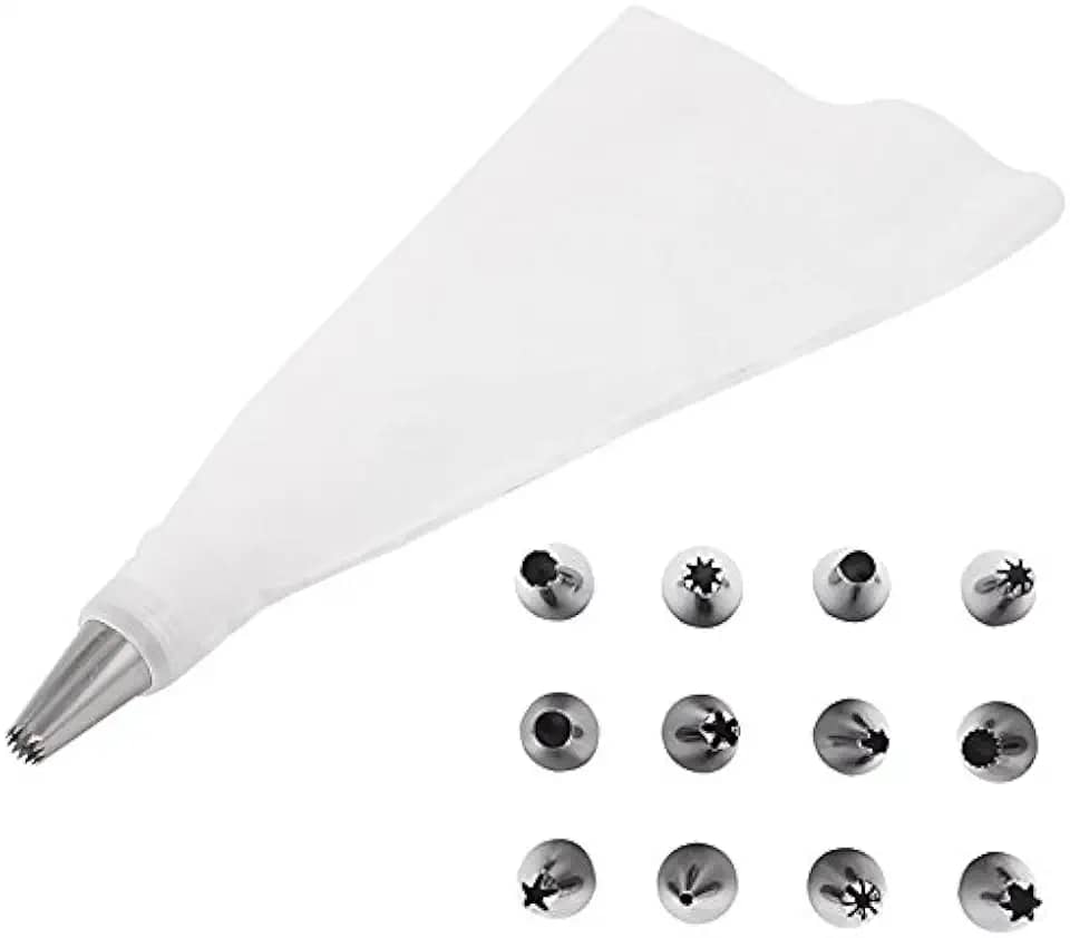 Saco Decorador Confeiteiro Profissional 12 Bicos Inox Bolo