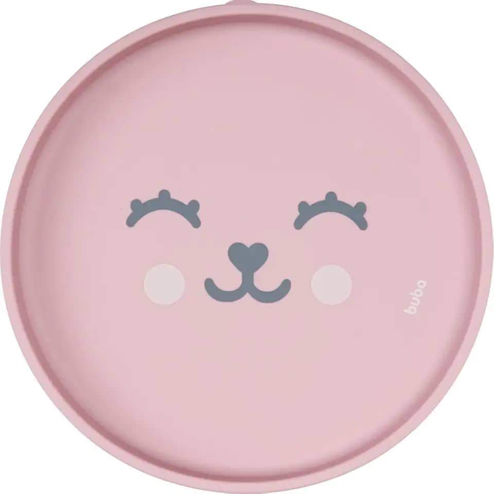 Buba, Pratinho Em Silicone Com Ventosa Gumy Rosa