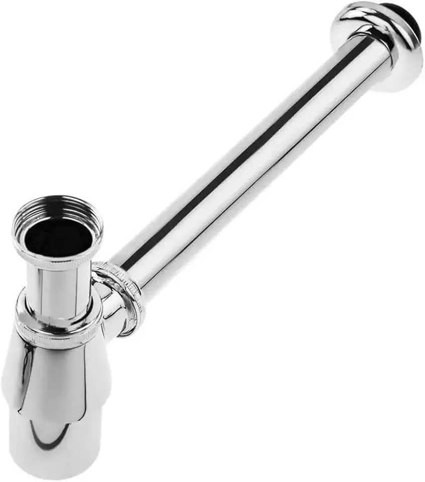 Sifão Pia Cozinha Americana Metal Com Copo Cromado 1.1/2 x 2