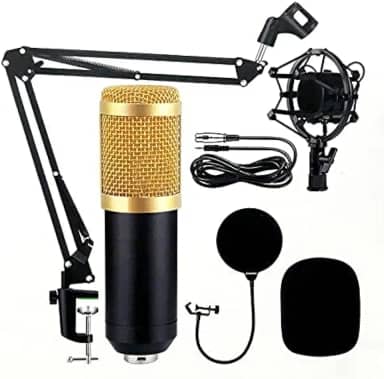 Kit Microfone Condensador com Braço Articulado