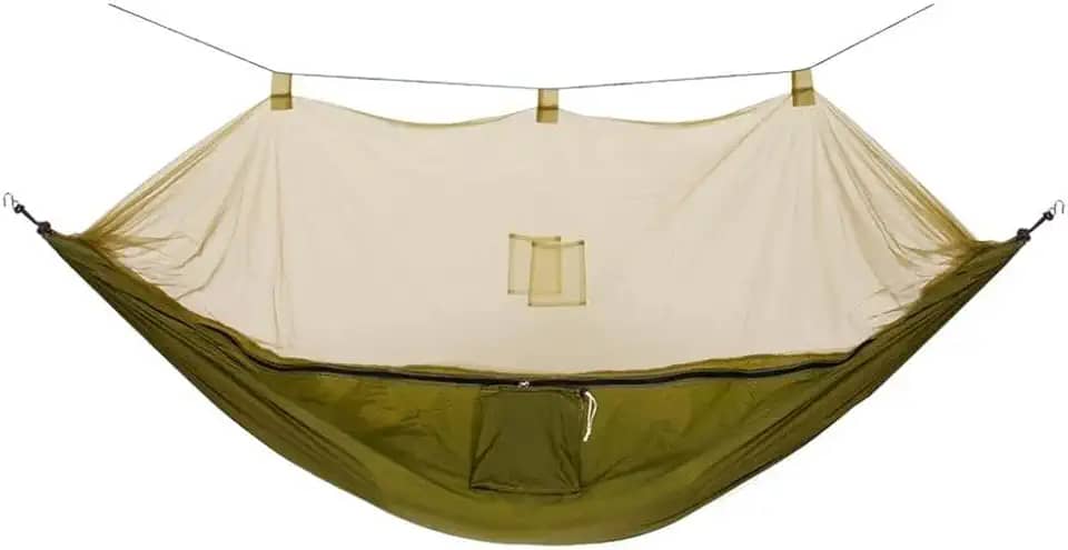 Guepardo, Rede de Descanso Amazon com Tela Mosquiteiro Nylon 210T, Verde