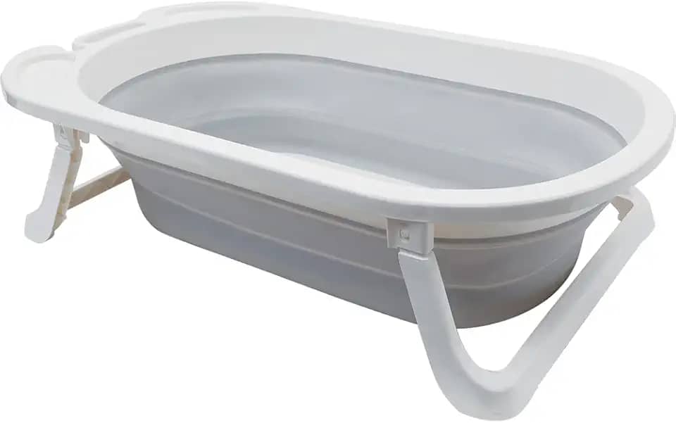 Banheira Dobravel Baby - Cinza, Buba, Cinza