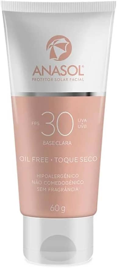 Protetor Solar Facial FPS 30 Base Clara 60g - Anasol