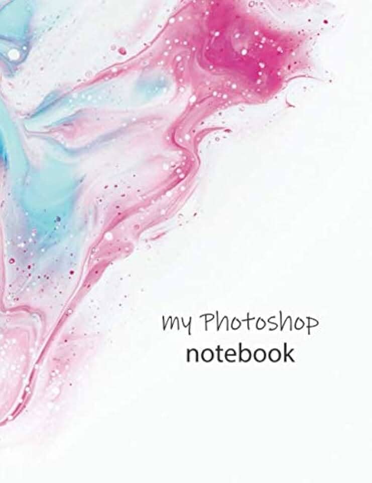Notebook: Photoshop Color Waves, Blank, Soft Cover, Letter Size (8.5 x 11 inches) – Large format tool for your ideas and projects: Men`s and Women`s ... editor artist journal & diaries in classroom