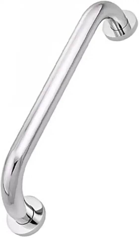 Alça de Apoio 30cm Barra Inox Suporte Banheiro Box Idoso Deficiente Segurança Apoio Quarto Corredor Parede Acessibilidade Resistente