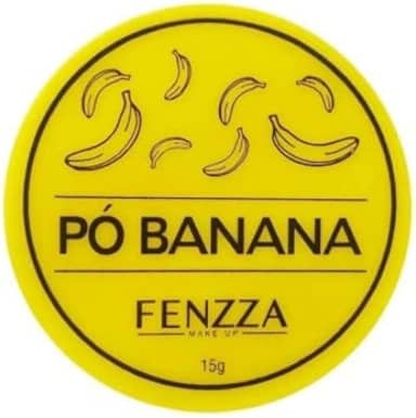 Pó Banana Para Maquiagem Fixador Translucido Finalizador, FZ34014, tb, Fenzza