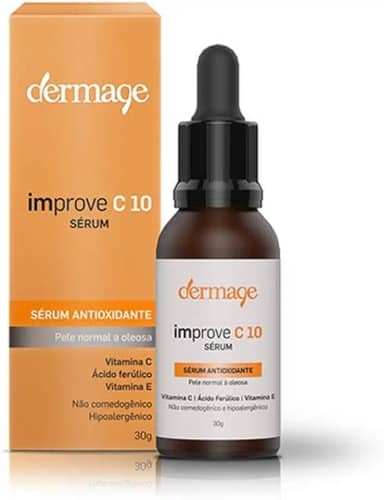 Improve C 10, Sérum Facial com Vitamina C 10%, Ácido Ferúlico e Vitamina E, Textura Oil Free, Rápida Absorção, Toque Seco, Ação Antioxidante,15g