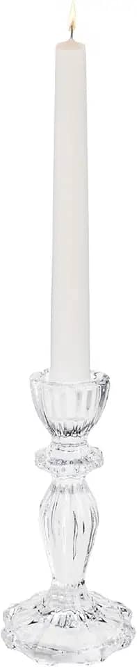 WOLFF - Castiçal Vidro Argos 8x16cm