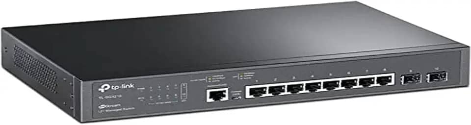TP-Link Switch Gerenciável L2 8 Portas TL-SG3210 GIGABIT 10/100/1000Mbps + 2 Slots SFP Jetstream - TL-SG3210, PRETO
