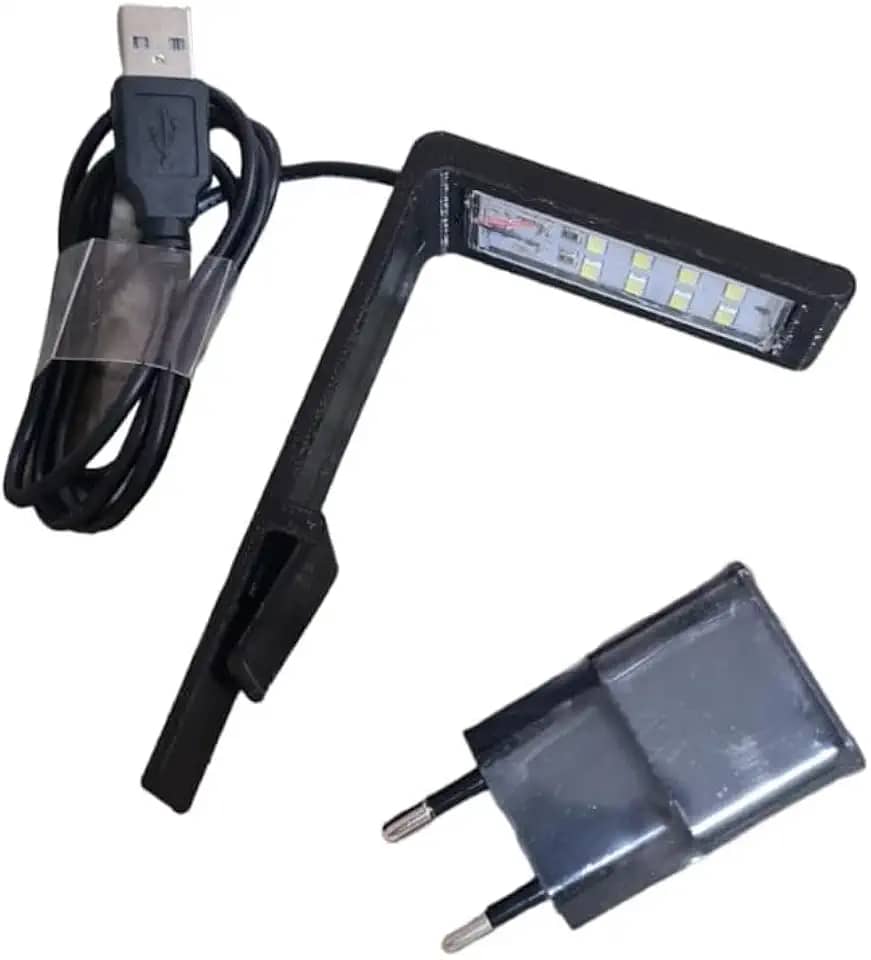 Luminária 5w Led Para Aquário Pequeno Beteira Plantado (Preto)