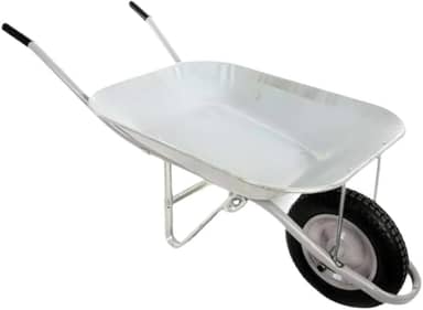 Carrinho de Mão 60L Reforçado Aço Galvanizado Desmontável com Pneu e Câmara (1 Unidade)