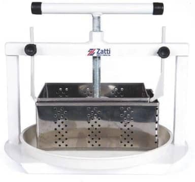 ZATTI Prensa de Queijo 2 Formas Retangulares Inox