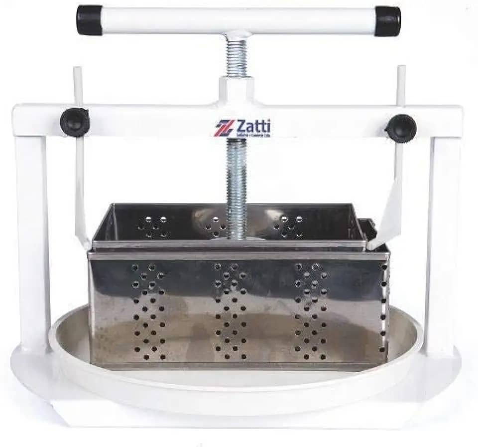ZATTI Prensa de Queijo 2 Formas Retangulares Inox