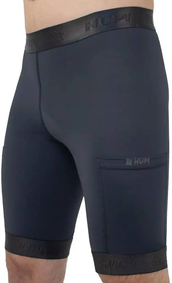 Bermuda de Compressao Masculina Hupi Run Pro, Cor: Preto, Tamanho: Xg
