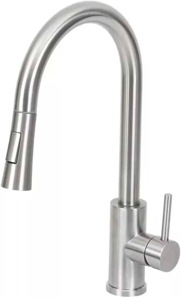 Torneira inox Monocomando Extensível Gourmet C/ducha Flexível