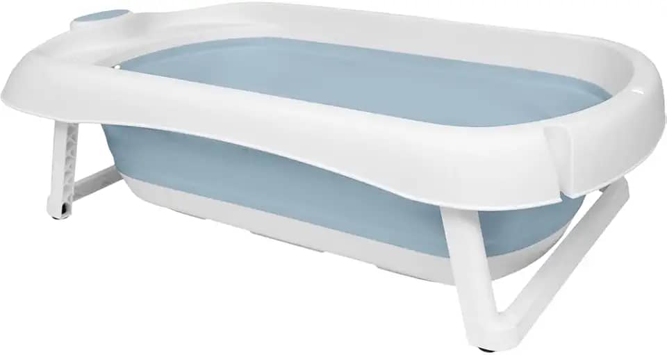 Buba Banheira Dobrável Silicone E Plástico Portátil (Azul)