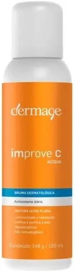 Improve C Aqua, Bruma Facial Enriquecida com Vitamina C Pura e Estabilizada, Ação Antioxidante e Hidratante, Pele Protegida e Radiante, Vegano, 150ml