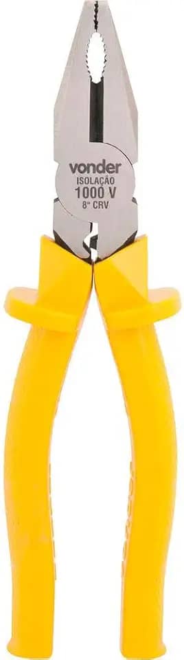 Vonder, Alicate Universal 8', Para Eletricista, Profissional, Crv, 1.000 V.