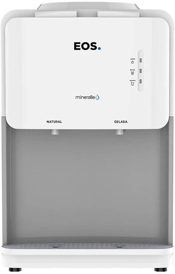 Bebedouro de Mesa para Garrafão EOS Mineralle Compacto com Compressor Branco EBC03B 110V