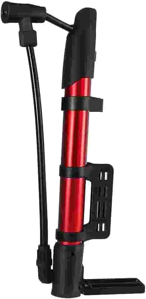 Bomba de Ar Manual Portátil Multiuso com Mangueira e Bicos Adaptadores para Bola, Pneu de Bike, Moto, Piscina e Colchão Inflável, Compacta e Leve, Fácil de Usar – Linha Premium