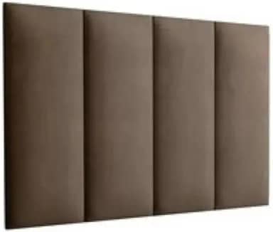 Cabeceira Cama Box 100x45 Solteiro Marrom Ane