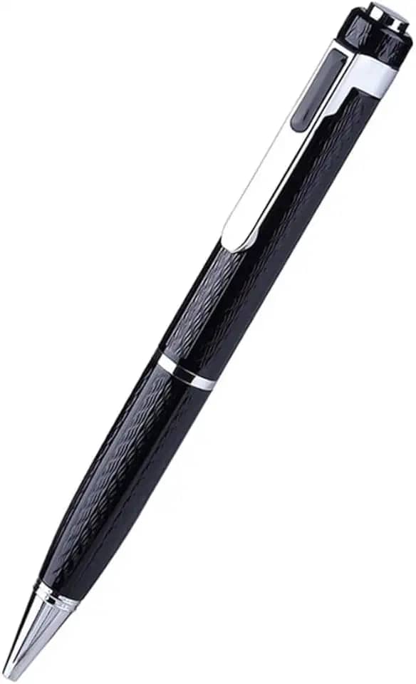 Caneta Gravadora de Voz - Gravação Discreta Sem Luz | Microfone Omnidirecional | MP3, Pen Drive e Caneta | 20h de Bateria | Ideal para Reuniões, Aulas, Entrevistas e Profissionais