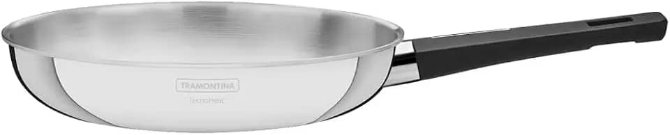Frigideira Aço Inox 26cm Com Cabo Grano Baquelite Tramontina
