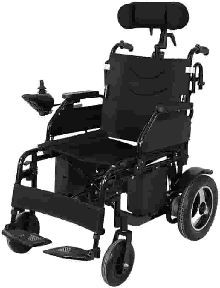 Cadeira de Rodas Motorizada Dobrável D800 com Apoio de Cabeça Dellamed