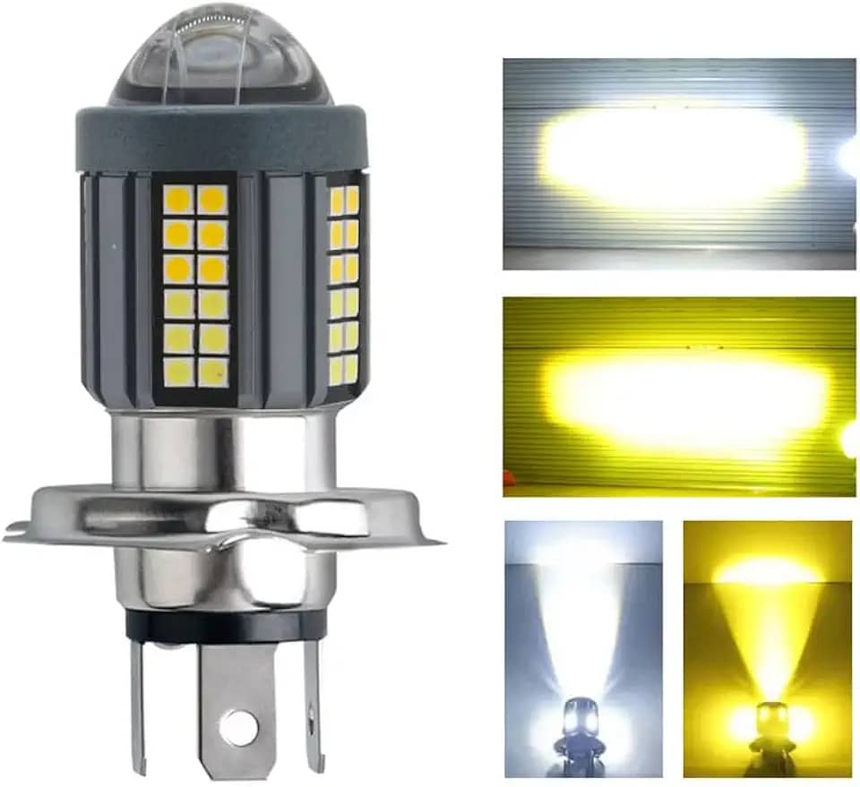 6500k Lampada Led H4 Projetor 360o Moto Carro Un