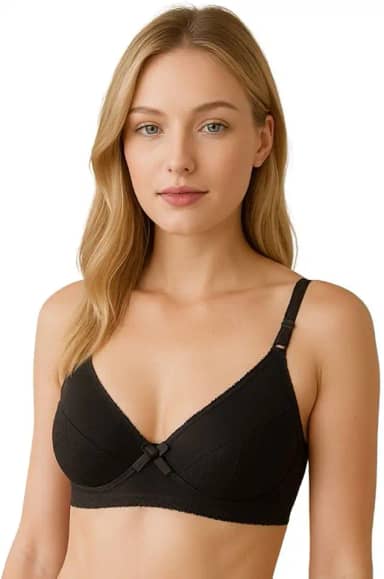 Sutia sem Bojo com Detalhe em Renda Adulto Alça Reforçada Marlene