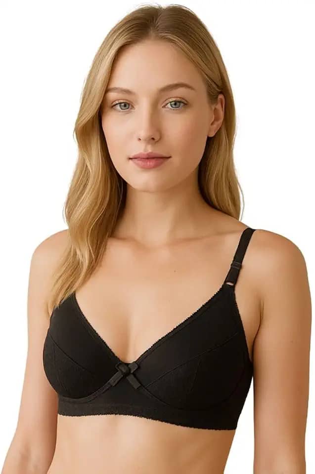 Sutia sem Bojo com Detalhe em Renda Adulto Alça Reforçada Marlene