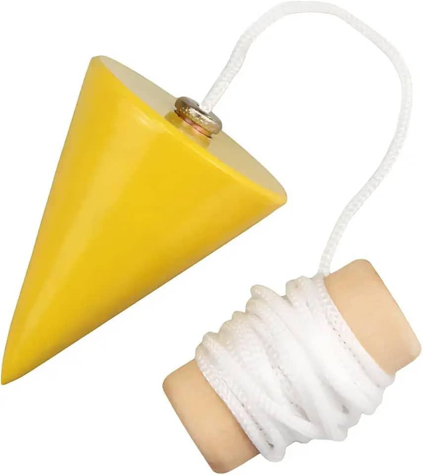 Prumo Para Pedreiro Metal 300g Centro Parede Pesado Maciço Profissional Preciso Coeso Corpo Sólido