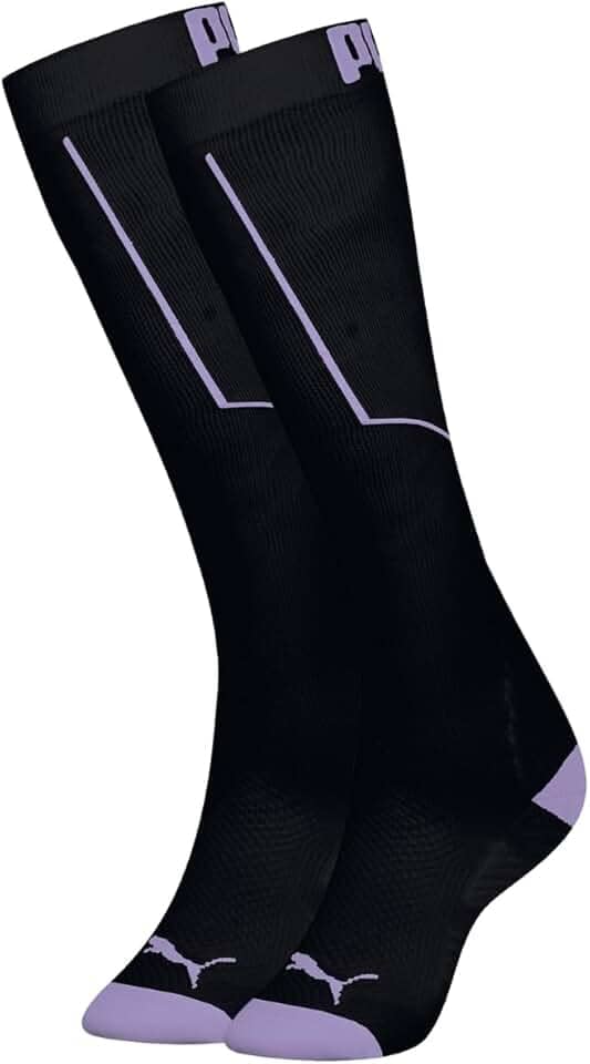 Meia Puma 3/4 Compressão Corrida Poliamida Esportiva Feminina