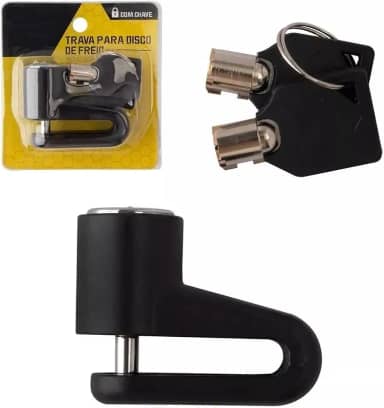 Cadeado Trava Para Disco Freio Moto Antifurto Bike Universal