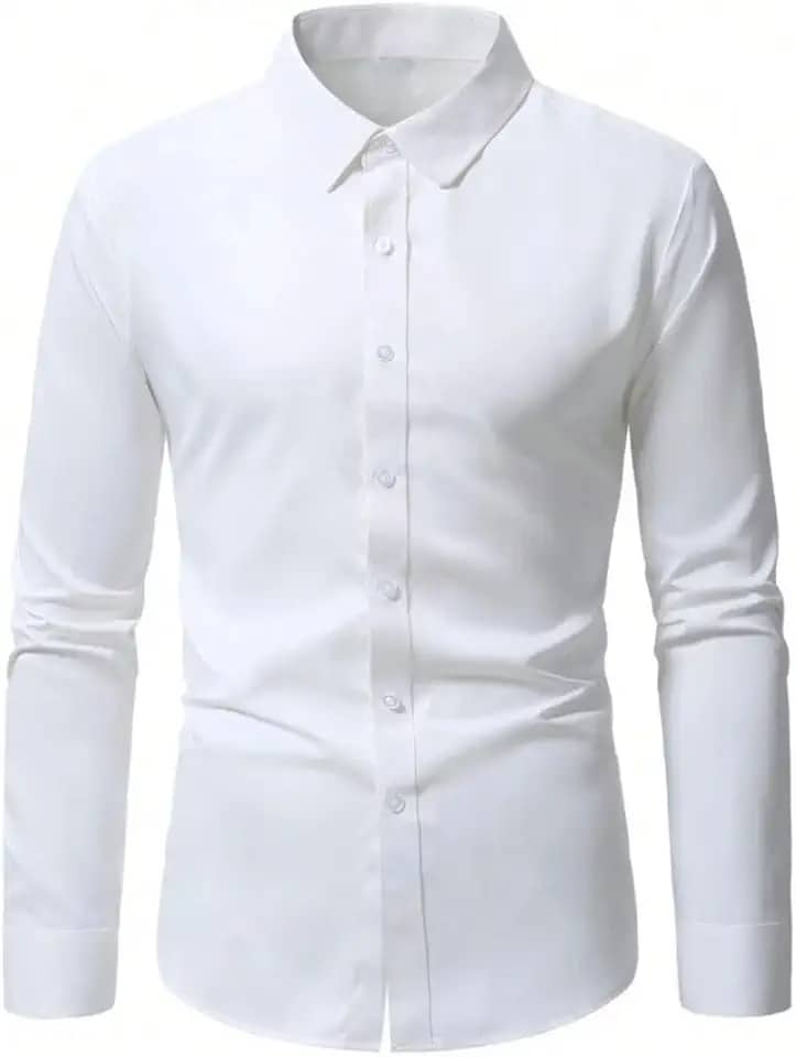 Camisa Social Masculina Slim Fit Manga Longa
