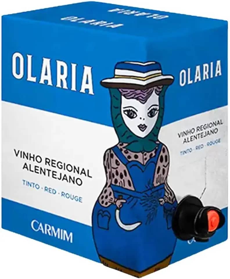 Vinho português tinto Olaria - Região Alentejo - Bag in box 5 litros
