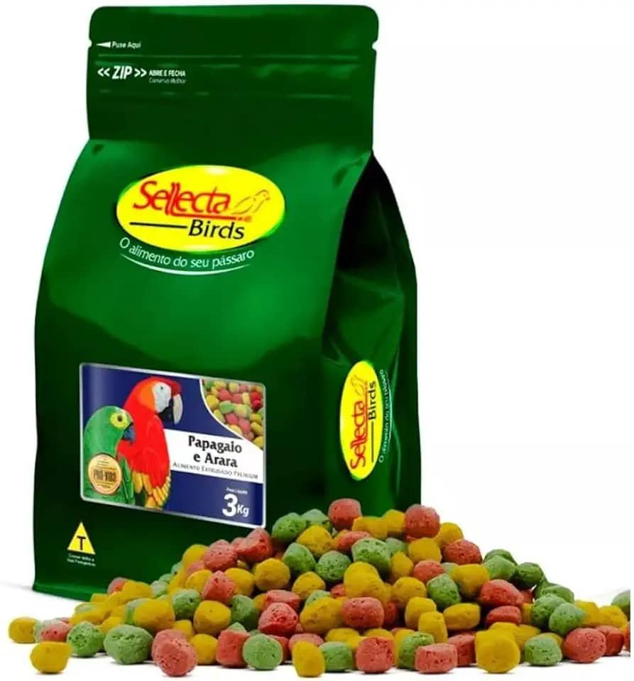 Sellecta Extrusado Papagaio e Arara 3kg