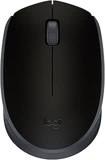 Mouse sem fio Logitech M170 com Design Ambidestro Compacto, Conexão USB e Pilha Inclusa - Preto