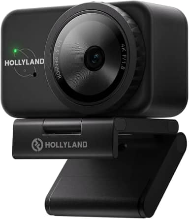 Hollyland Lyra Webcam UHD 4K para PC/Mac, Sensor de 1/1.5", Enquadramento Automático, Foco PDAF, Câmera para Live Streaming, Videochamadas e Jogos, Compatível com Zoom, Teams, Twitch