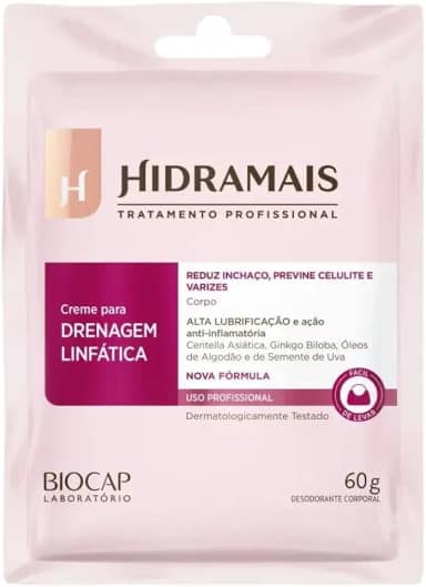 Hidramais Creme Para Massagem. 60 G Drenagem Linfatica - Profissional