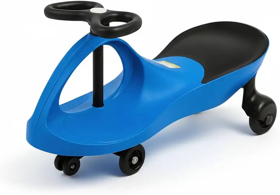 Carrinho de Rolimã Infantil Gira Gira sem Pedal URBANIUS, Volante 360° e Estrutura Reforçada – Certificado pelo INMETRO, 3+ Anos (Azul e Preto)