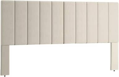 Cabeceira Estofada Cama Box Casal 140 cm Carla - Bege