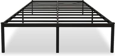 Estrutura De Cama De Metal, Não Precisa de Box Spring,Com Espaço De Armazenamen Cor Preto (QUEEN)