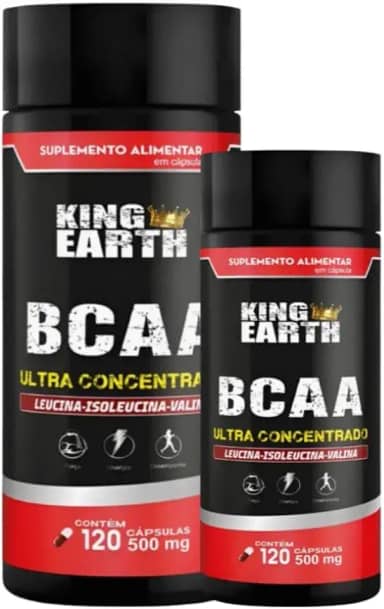 BCAA Ultra Concentrado, 500mg, 120 Cápsulas, Suplemento para Recuperação e Performance
